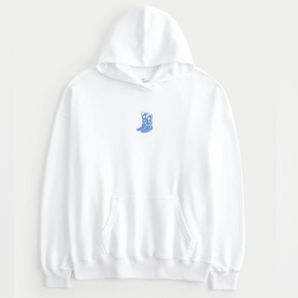 🤠Hollister White Hoodie 🤠